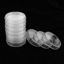 Pack of 10 Sets Sterile Petri Dishes with Lids for Laboratory Plates Bacterial Yeast, Diameter of 60mm