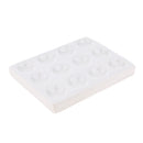 Porcelain Spot Plates Reaction Plate Lab Reusable, 12 Well