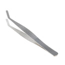 Curved Round Stainless Steel Tweezers 12 Cm / 4.7 Inch Laboratory for every highly detailed work repairing and crafting