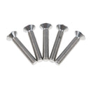 5 Pieces GR5 M5*30 Allen Socket Flat Cap Screws Bolts, Corrosion Resistant