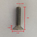 10 Pcs,M3 x 6mm, 1/4 Inch, Flat Head Grade 1 GR1 Titanium Machine Screws, Phillips Drive,Pitch 0.7