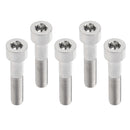 5 Pieces M10*50 GR5 Titanium Alloy Hex Allen Socket Head Cap Screws Bolts