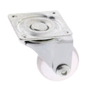 1.5" Clear Universal Swivel Plate Caster Wheel for Furniture Crib Trolley Electrical Appliances, PU - Smooth & Quiet
