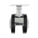 2" Universal Swivel Plate Caster Wheel with Brake for Chair Crib Trolley, Smooth, Quiet