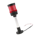 DC 24V Industrial Warning Light Round Alarm Signal Workshop Beacon Red, Four light modes stroboscopic/rotating/flashing/permanent