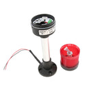 DC 24V Industrial Warning Light Round Alarm Signal Workshop Beacon Red, Four light modes stroboscopic/rotating/flashing/permanent