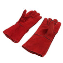 Heat Resistant PU Leather Welding Splatter Protective Gloves Welder Gear, Offers high temperature protection with superior abrasion resistant