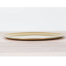 Gold Round DECORATIVE TRAY Metal Food Kitchen Serving Plates Accent, 11 Inch