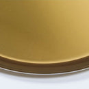 Gold Round DECORATIVE TRAY Metal Food Kitchen Serving Plates Accent, 11 Inch