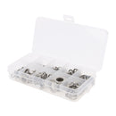 Flat Washers Spring Lock Washers Assortment Kit Stainless Steel M2.5 M3 M/4 M5 M6 M8 M10 - 260pcs Pack with Storage Case