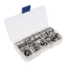 270PCS Flat Washers Fit Metric Bolts & Screws Stainless Steel Gaskets Spacer M/4,M5, M6, M8, M10, M12