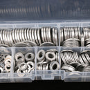 270PCS Flat Washers Fit Metric Bolts & Screws Stainless Steel Gaskets Spacer M/4,M5, M6, M8, M10, M12