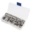 270PCS Flat Washers Fit Metric Bolts & Screws Stainless Steel Gaskets Spacer M/4,M5, M6, M8, M10, M12
