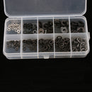 280PCS Flat Washers Spring Lock Washers Assortment Kit Stainless Steel M2 M3 M/4 M5 M6
