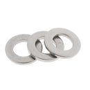M6 Stainless Steel Flat Washers Insulation Gaskets Metal Pads Set of 50 Pieces