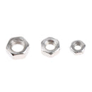 360pcs Stainless Steel Hardware Flat Spring Lock Washers Bolt Nut M5/4/3 Home Common Use Hardware