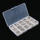 360pcs Stainless Steel Hardware Flat Spring Lock Washers Bolt Nut M5/4/3 Home Common Use Hardware