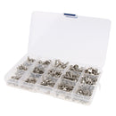360pcs Stainless Steel Hardware Flat Spring Lock Washers Bolt Nut M5/4/3 Home Common Use Hardware