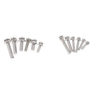 360pcs Stainless Steel Hardware Flat Spring Lock Washers Bolt Nut M5/4/3 Home Common Use Hardware