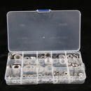 Flat Washer Solid Steel Home Common Use Hardware AccessoriesM/4, M5, M6, M8, M10 M12 395PCS Pack