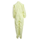 Antistatic Industrial Chemical Protective Suit Coverall Cloth Light Yellow, Wearable