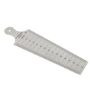 30-45mm(1.18"-1.77") Metrice and Standard Stainless Steel Welding Taper Gauge Gage Gap Hole Inspection Ruler