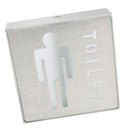 LED Aluminum Male Men Restroom Sign Toilet Sign WC Sign for Public Toilet, Energy-Saving