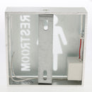 LED Aluminum Female Women Restroom Sign Toilet Sign WC Sign for Public Toilet, Energy-Saving