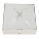 LED Light Luminous Aluminum Cutlery Knives and Forks Sign for Restaurant Bar Hotel, Easy to Install