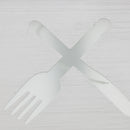 LED Light Luminous Aluminum Cutlery Knives and Forks Sign for Restaurant Bar Hotel, Easy to Install