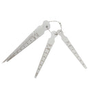Set Of 5pcs 1-10mm Taper Feeler Gauge Stainless Steel Integration with the function of angle square and ruler