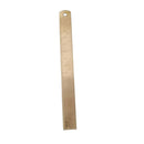 Vintage Brass Handy Straight Ruler Metal Copper Bookmark Dual Scales 6.5