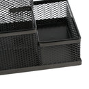 Office Mesh Organizer Caddy Supplies Storage, 4-compartment to organize writing instruments and desk accessories
