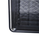 3 Tier Mesh Metal File Organizer Holder Office Desk Bookend Magazine Rack, Will not scratch with the desktop, mesh hollow design