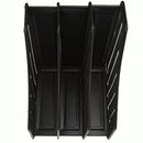 3 Tier Mesh Metal File Organizer Holder Office Desk Bookend Magazine Rack, Will not scratch with the desktop, mesh hollow design