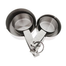4 Pieces Kitchen Stainless Steel Measuring Cups (ml And Cup) Easy to clean: dishwasher safe
