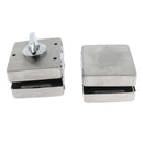 Stainless Steel Double Glass Door Sliding Door Lock No Punching, Easy to Install, 10mm-12mm