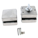 Stainless Steel Double Glass Door Sliding Door Lock No Punching, Easy to Install, 10mm-12mm