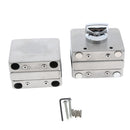 Stainless Steel Double Glass Door Sliding Door Lock No Punching, Easy to Install, 10mm-12mm