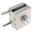 Stainless Steel Double Glass Door Sliding Door Lock No Punching, Easy to Install, 10mm-12mm