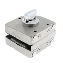 Stainless Steel Double Glass Door Sliding Door Lock No Punching, Easy to Install, 10mm-12mm