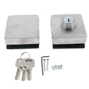 Stainless Steel Double Glass Door Sliding Door Lock No Punching, Easy to Install, 10mm-12mm