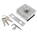 Stainless Steel Single Glass Door Sliding Door Lock No Punching, Easy to Install, 10mm-12mm
