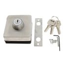 Stainless Steel Single Glass Door Sliding Door Lock No Punching, Easy to Install, 10mm-12mm