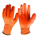 6 Pair Nylon PVC Protective Safety Work Gloves Wearable Oil & Water Proof, for Gardening Farming Handling