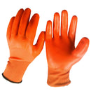 6 Pair Nylon PVC Protective Safety Work Gloves Wearable Oil & Water Proof, for Gardening Farming Handling