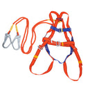 2m Fall Protection Full Body Safety Harness with Double Ropes Big Hooks, 100kg, Comfort, Firm Wear Resistant