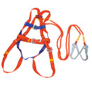 2m Fall Protection Full Body Safety Harness with Double Ropes Big Hooks, 100kg, Comfort, Firm Wear Resistant