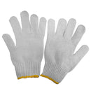 Pack Of 1 Pair White Protective Knit Work Gloves, 720g Roving, 90% COTTON - breathable, lightweight & comfortable