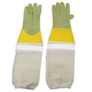 Long Sleeves Beekeeping Bee Gloves - Leather and Breathability Mesh, Comfortable
